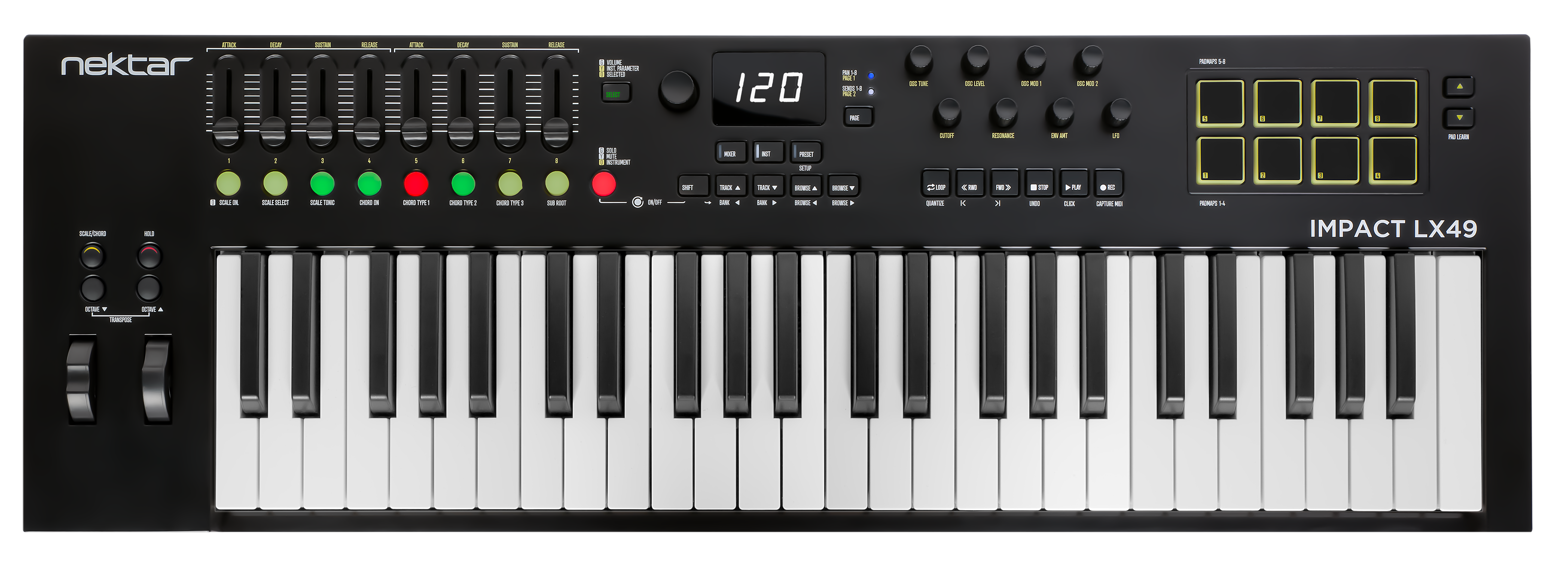 DTM・DAW Nektar Impact LX61+ Nektar Impact LX61+ USB & MIDI Controller Keyboard