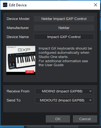 Impact GXP - Studio One GXP Control - Windows