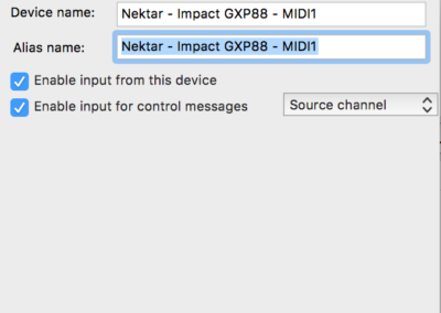 Reaper Configure MIDI Input (MacOS) - GXP