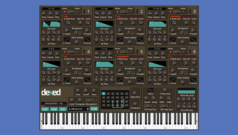 Free VST Instrument Dexed