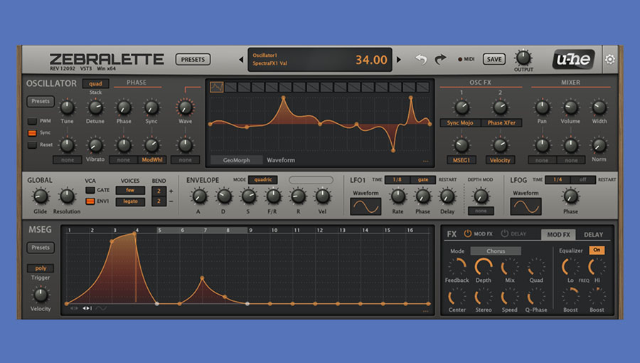 u-he Zebralette 3: Free software synth is almost finished! 