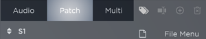 Nektarine Audio, Patch and Multi tabs