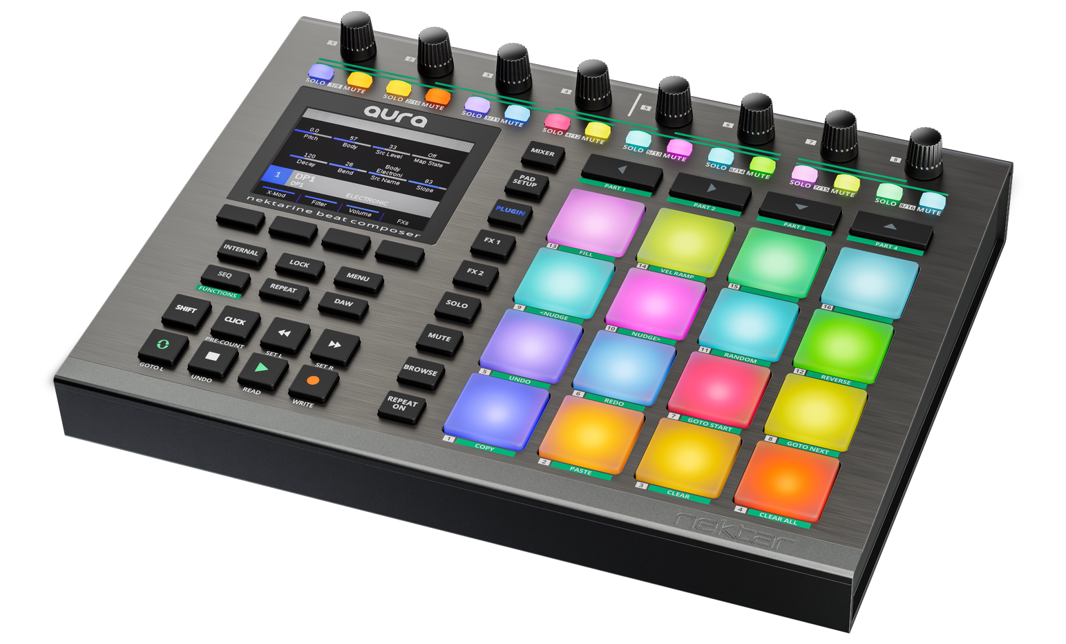Aura Beat Composer ▷ MIDI Pad Controller | Create Beats - Nektar  Technology, Inc