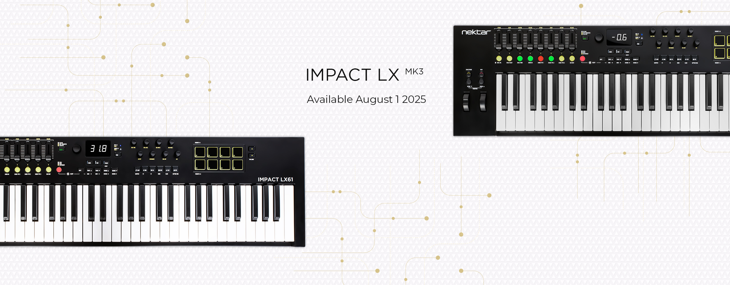 Impact LX25 / 49 / 61 / 88 mk3 - Nektar MIDI controller